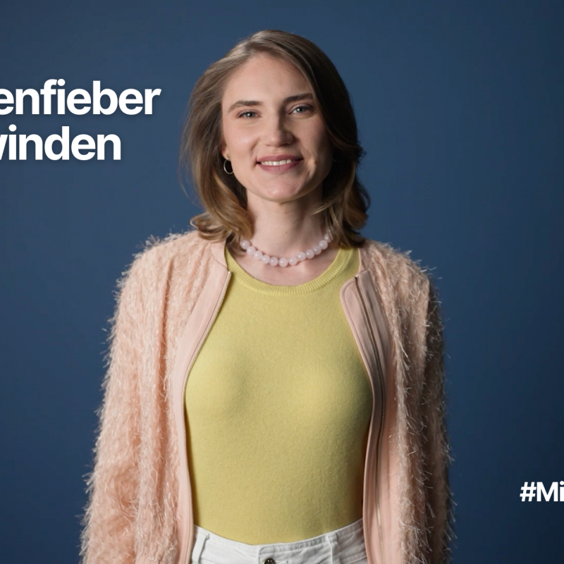 Céelste Spahić erklärt Gründerinnen und Gründern wie man Lampenfieber überwinden kann