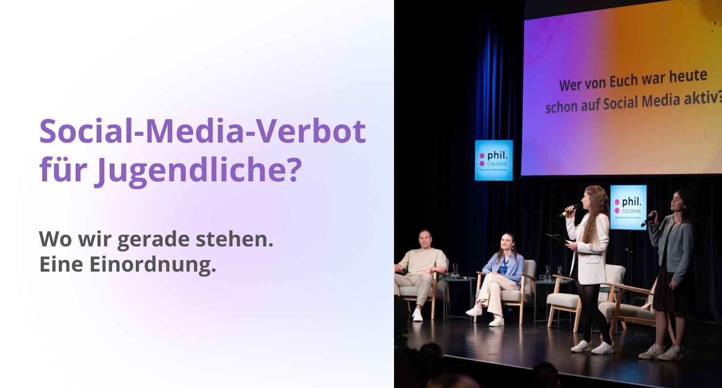 Social-Media-Verbot für Jugendliche? Wo wir gerade stehen. Eine Einordnung.
